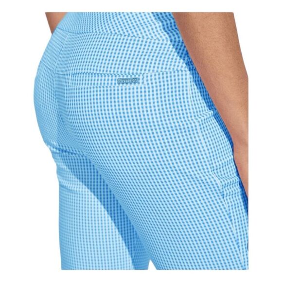 Acegolfs Eagle Golf 28" Performance Stretch Ankle Pants Blue White Gingham Check - Picture 2 of 12
